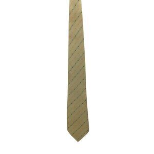 Burberry Yellow with Blue and Pink Polka Dots 100% Silk Designer Tie 60 inches